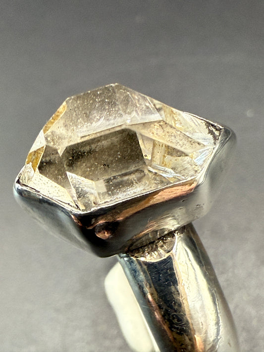 Herkimer Diamond Ring, US Size 10