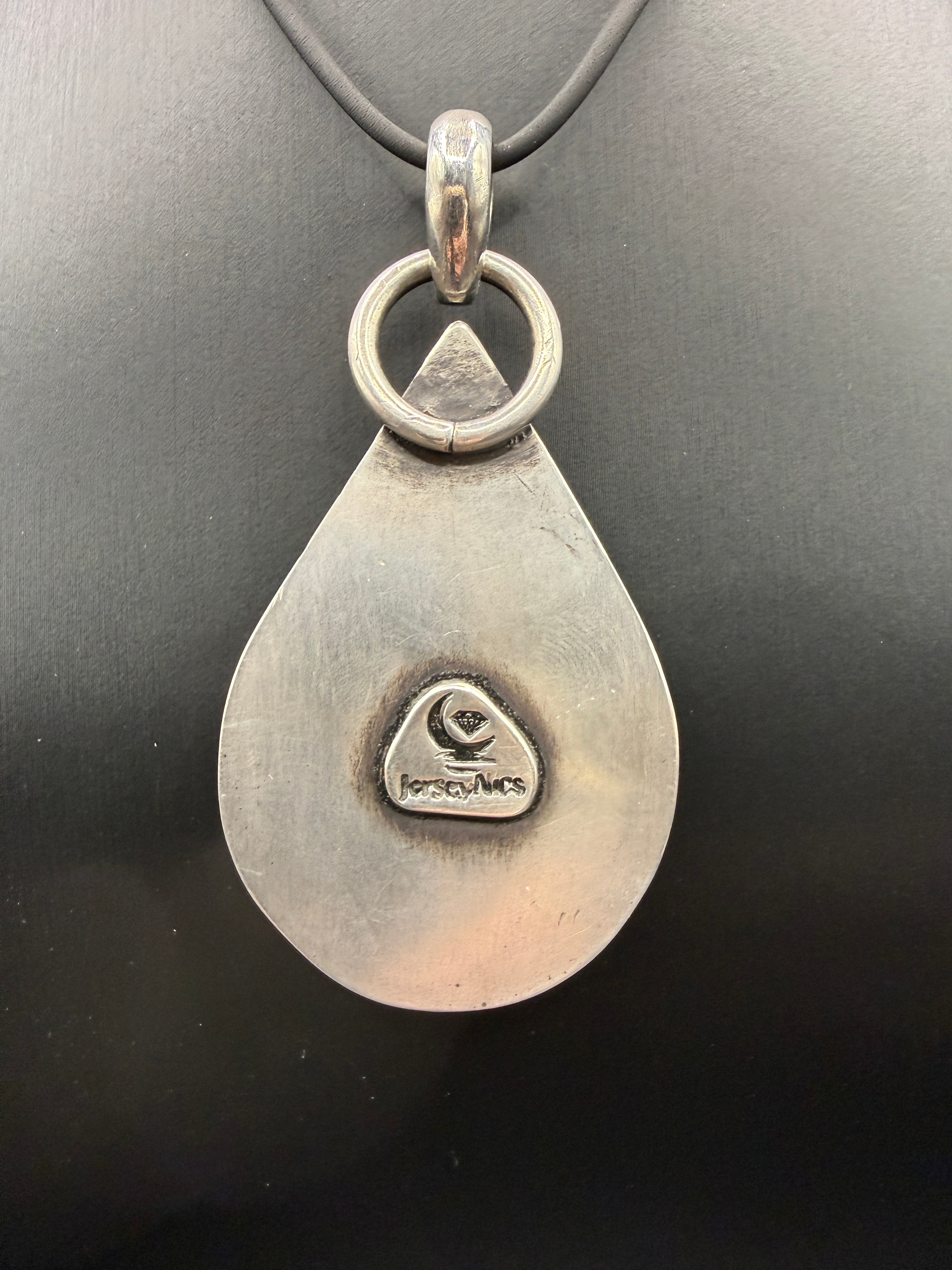 Jasper & Star Garnet Pendant in Sterling & Fine Silver