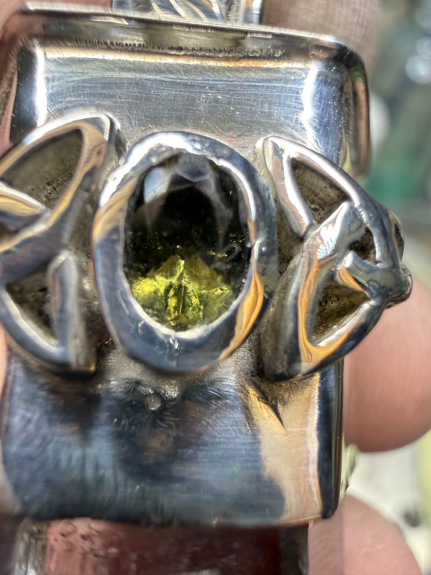 Herkimer Diamond with Authentic 1 carat Moldavite