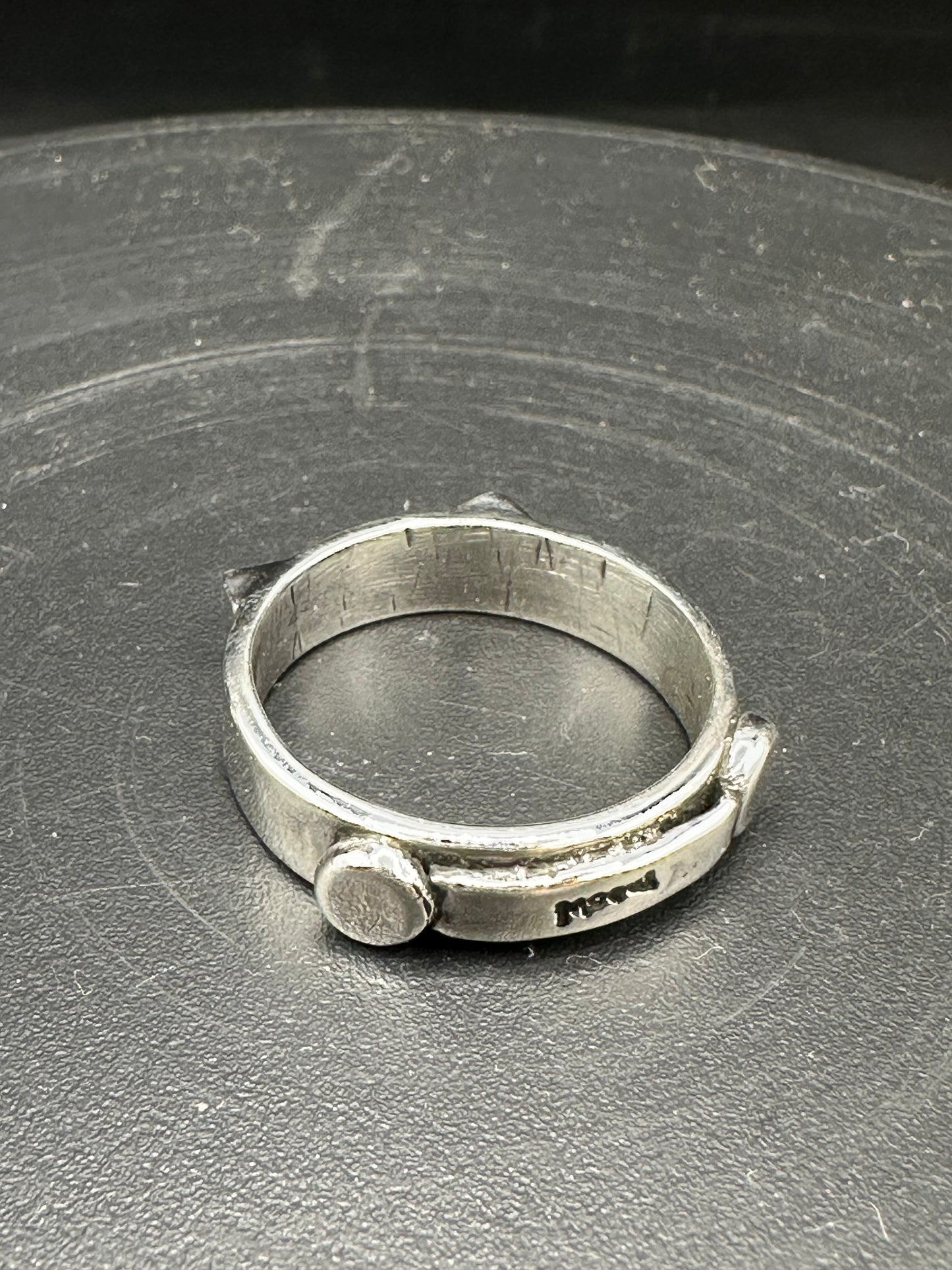 Hand Forged Cat Ears Ring
