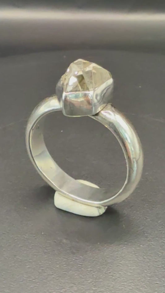 Herkimer Diamond Ring, US Size 10